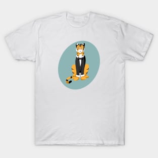 Tiger in a tuxedo T-Shirt